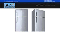 Desktop Screenshot of a1appliancerepairsantabarbara.com